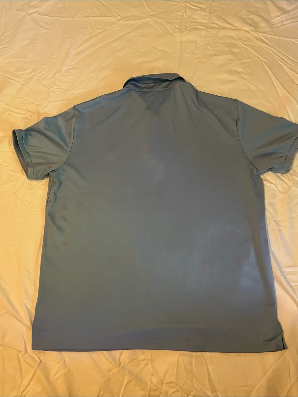 Polo by Ralph Lauren Men’s Sky Blue Performance Polo with Navy Logo
